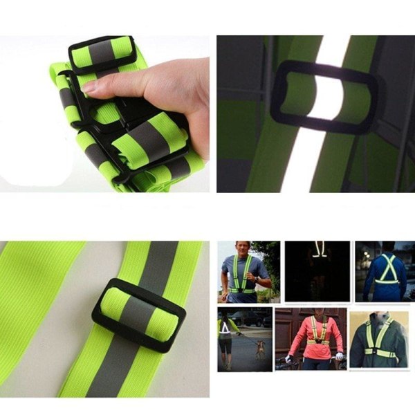 3-Pack - Reflexsele & Armband för Vuxna & Barn - Reflex Svart one size