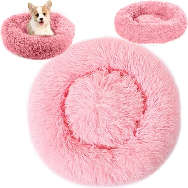 Fluffig hundsäng kattsängkläder mjuk kudde soffsäng 50cm