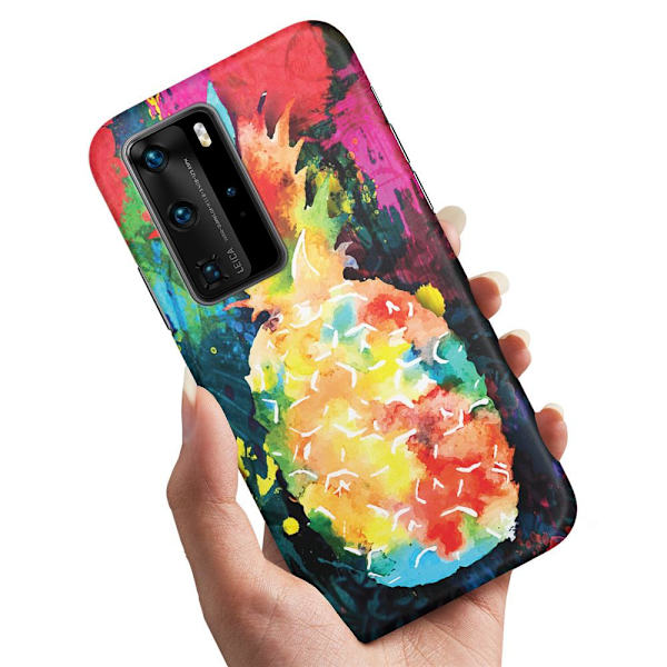 Huawei P40 Pro - Skal/Mobilskal Regnbåg Ananas