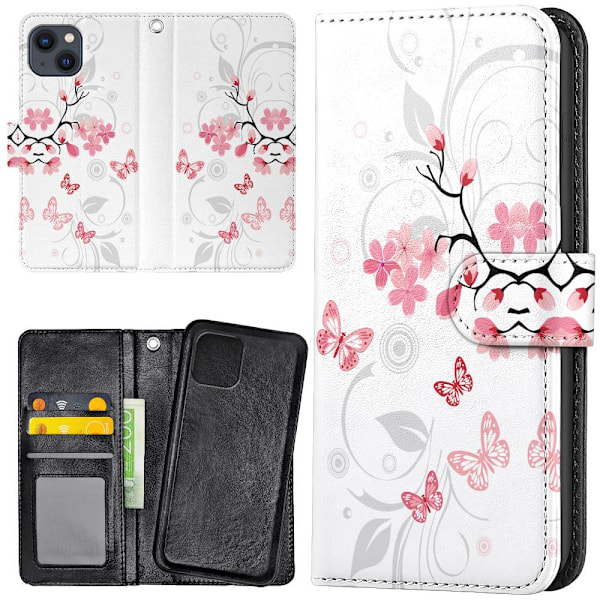 iPhone 13 - Lompakkokotelo/Kuoret Luonnonkuosi Multicolor