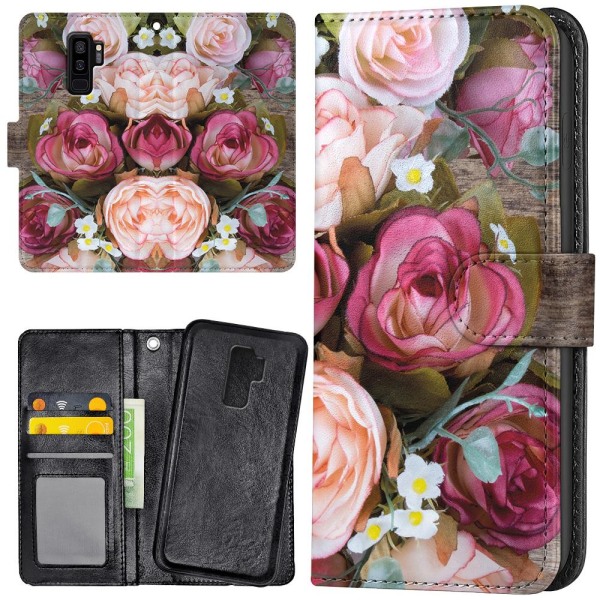 Samsung Galaxy S9 Plus - Mobilcover/Etui Cover Blomster