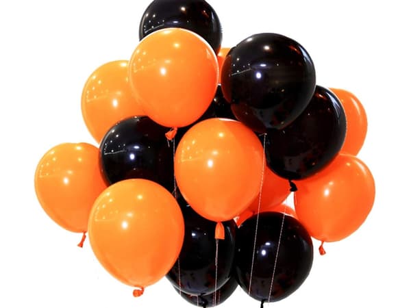 20-Pack Halloween Ballonger - Svarta och Orange