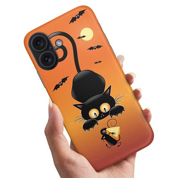 iPhone 16 Plus - Deksel/Mobildeksel Katt og Mus