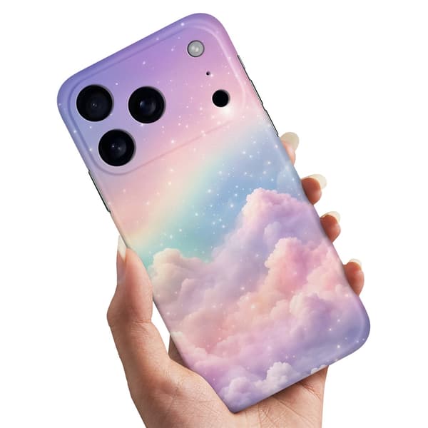 Deksel / Mobildeksel til iPhone 17 Pro - Rainbow Clouds