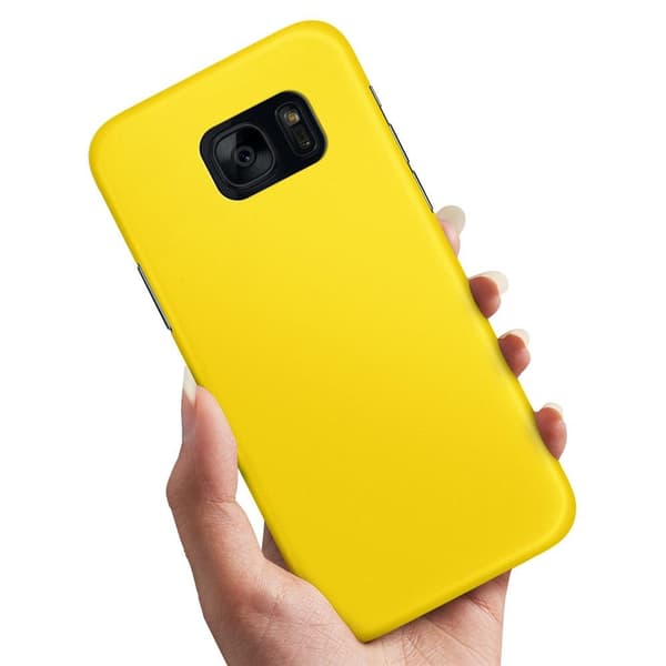 Deksel / Mobildeksel til Samsung Galaxy S7 - Gul Yellow