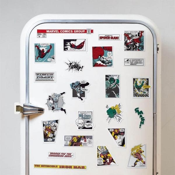 23-Pak - Marvel Køleskabsmagneter - Spider-man, Iron Man m.m. Multicolor