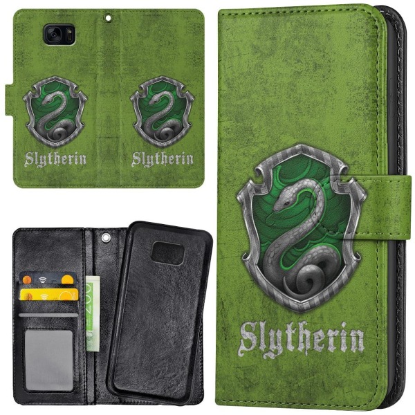 Samsung Galaxy S7 - Mobilcover/Etui Cover Harry Potter Slytherin Multicolor