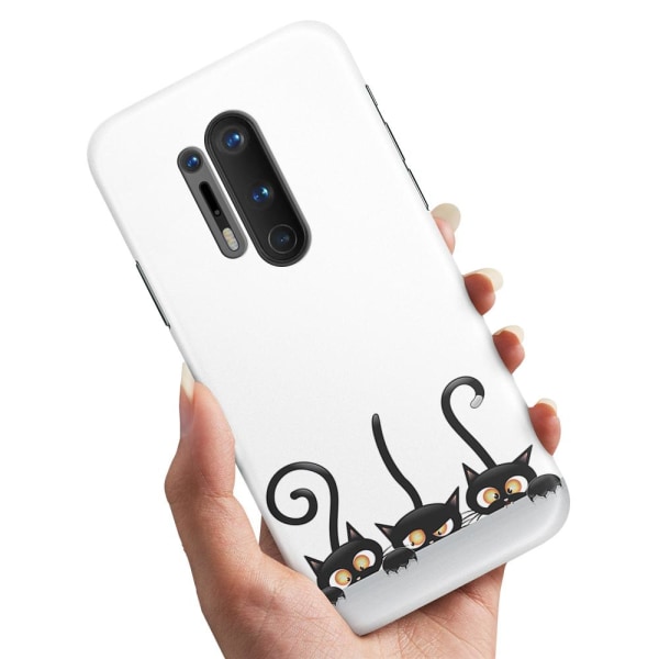 OnePlus 8 Pro - Skal/Mobilskal Svarta Katter