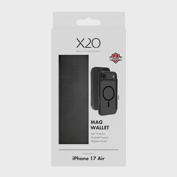 X2O Mag Wallet Plånboksfodral iPhone Air Svart
