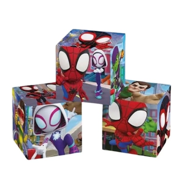 Parker Spiderman Mjuk Klossar - 6 Delar
