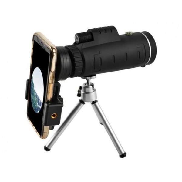 Zoom teleskop til mobil med klemme og stativ - 50x forstørrelse Black 6405  | Black | 445 | Fyndiq