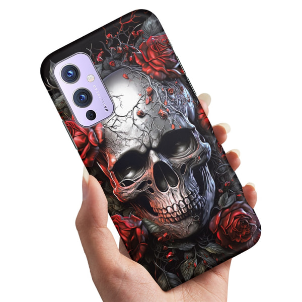 OnePlus 9 - Cover/Mobilcover Skull Roses