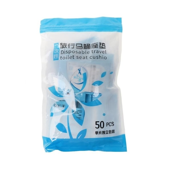 50-Pack - Toalettskydd / Toalettsits - Skydd Toalett Vit