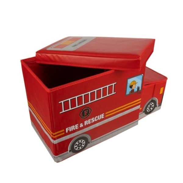 Leksakskorg  / Leksakslåda för Barn - Brandbil