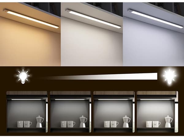USB-lampa 30 cm - Sensorstyrd belysning med klämfäste