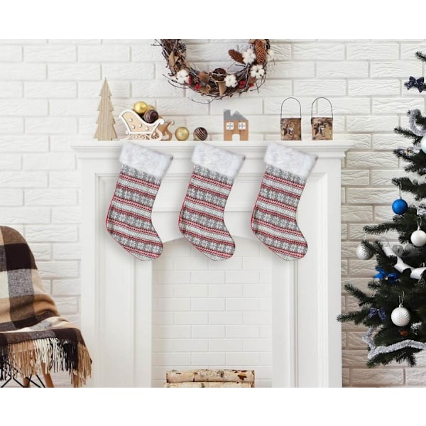 Jul Snöflingor, Snöflinge Julstrumpa, Stövelform 55,5 cm