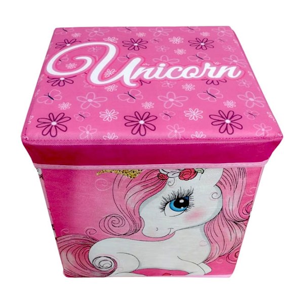 Förvaring för leksaker Unicorn Princess 30×30×30 cm