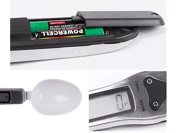 Elektronisk köksvåg LCD digital precisionsskala 500g White