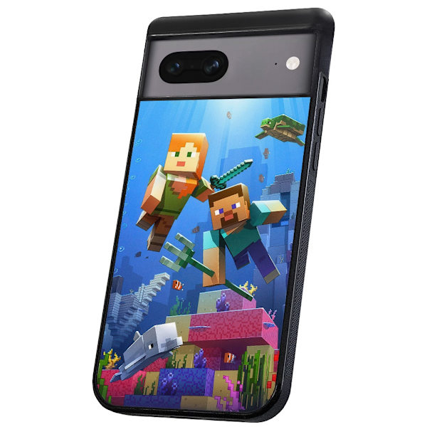 Google Pixel 7 - Deksel/Mobildeksel Minecraft