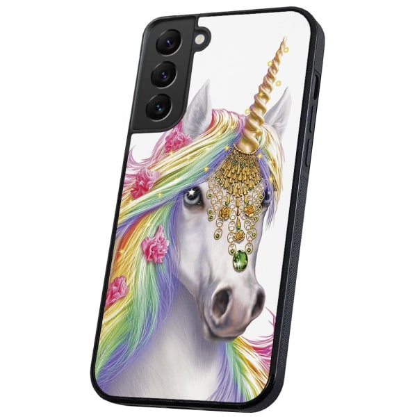 Samsung Galaxy S22 - Deksel/Mobildeksel Unicorn/Enhjørning Multicolor