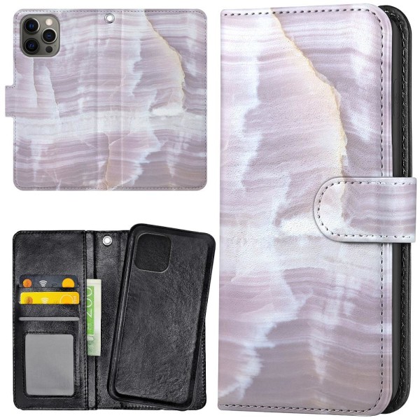iPhone 13 Pro - Lommebok Deksel Marmor Multicolor