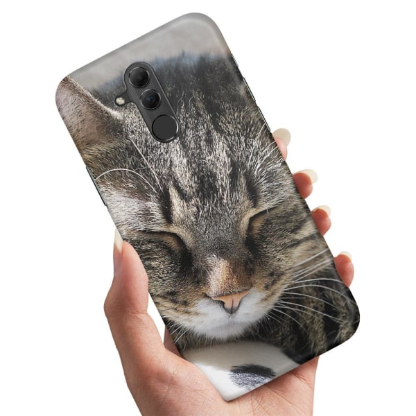 Huawei Mate 20 Lite - Deksel/Mobildeksel Sovende Katt