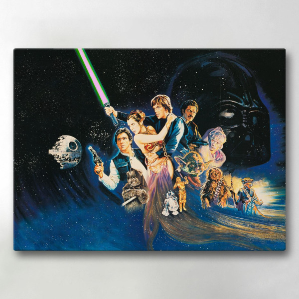 Lærredsbillede / Lærredstryk - Star Wars - 40x30 cm - Lærred Multicolor