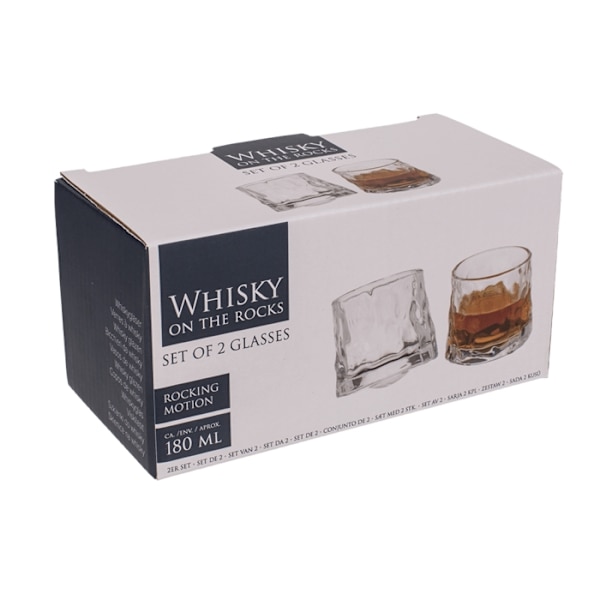 2-Pak Whiskeyglas / Cognacglas / Glas til Whiskey – Kula Transparent