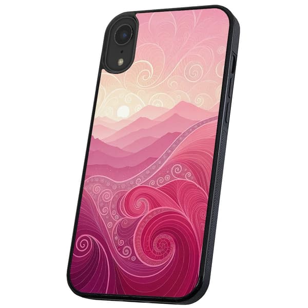 iPhone XR - Skal/Mobilskal Pink Hills