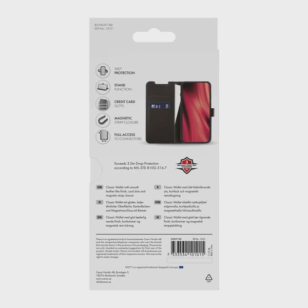 X2O Classic Wallet Plånboksfodral OnePlus 15 Svart