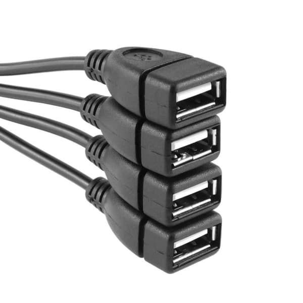 USB 2.0-Hubi 4 Porttia Black