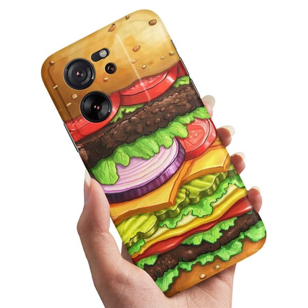 Deksel / Mobildeksel til Xiaomi 13T / 13T Pro - Hamburger