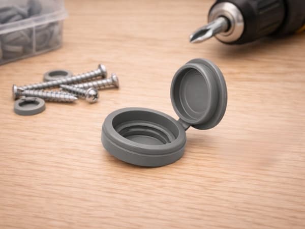 Skruvskydd 100 st möbel Grey