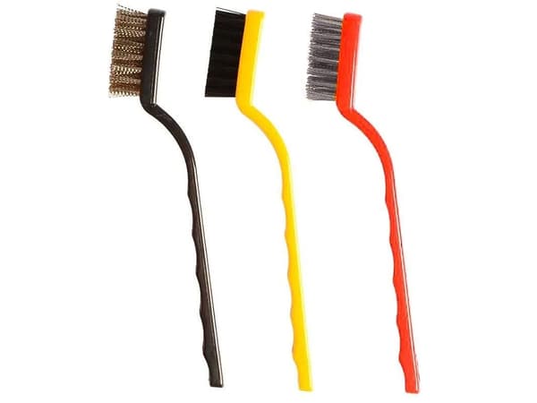Stålbørster Sæt - Messing, stål & nylon – 3-Pak