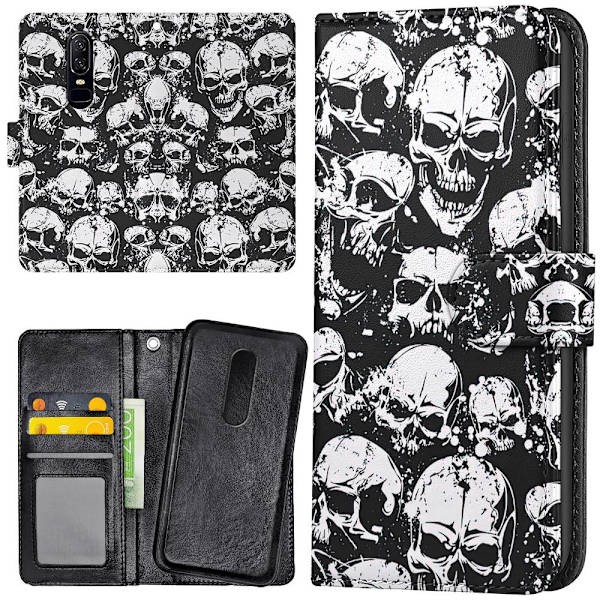 OnePlus 7 - Mobilcover/Etui Cover Skulls