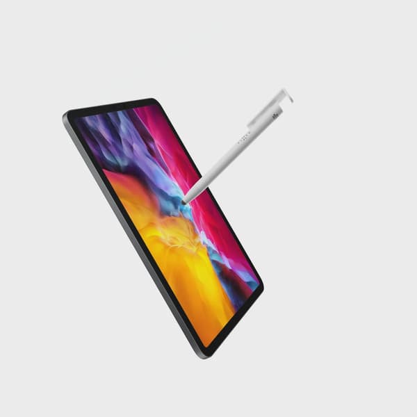 FIXED 3in1 Stylus Pen-Classic med Stativ funktion Vit