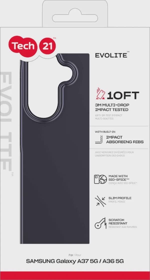 Tech21 Evo Lite Samsung Galaxy A37/A36 5G Svart