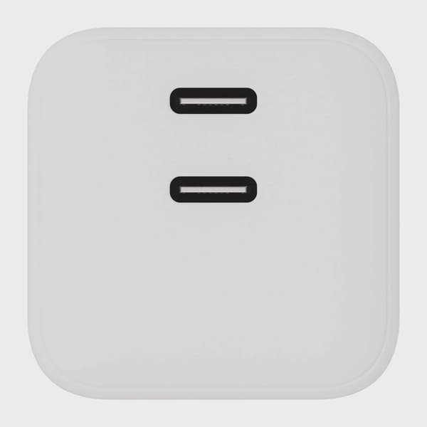 X2O 45W dubbel hemmaladdare USB-C/C GaN vit