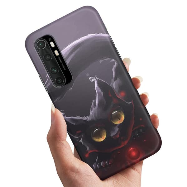 Cover / Mobilcover til Xiaomi Mi Note 10 Lite - Sort Kat