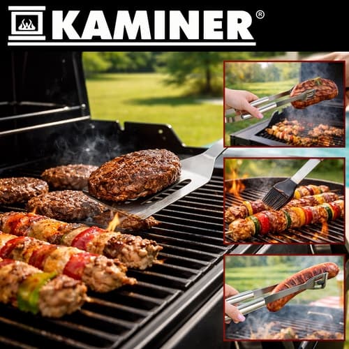 Grillverktyg / Grillbestick - 3-delar