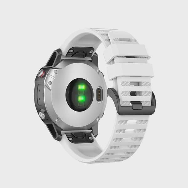 FIXED Silikonrem för Garmin QuickFit 22 mm Vit