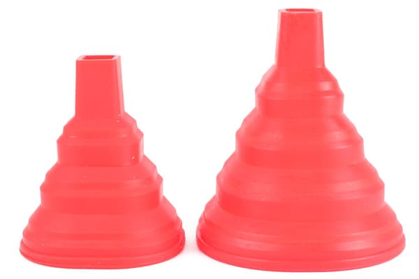 Hopfällbar tratt silikon 2-pack