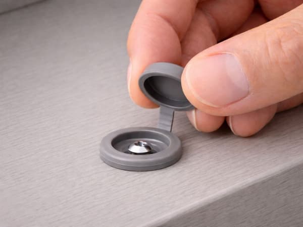 Skruvskydd 100 st möbel Grey