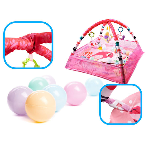 Lekhage med bollar rosa