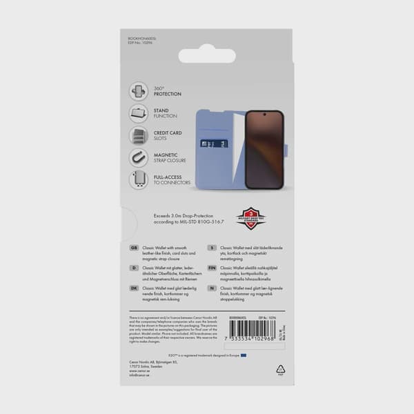 X2O Classic Wallet Plånboksfodral Honor 600 Smart Lavender