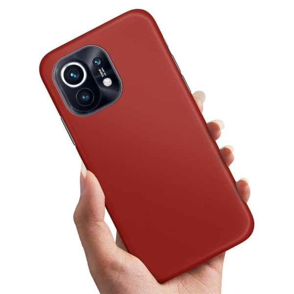 Xiaomi Mi 11 - Cover/Mobilcover Mørkrød Dark red