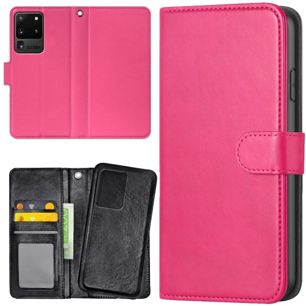 Samsung Galaxy S20 Ultra - Lommebok Deksel Rosa Pink