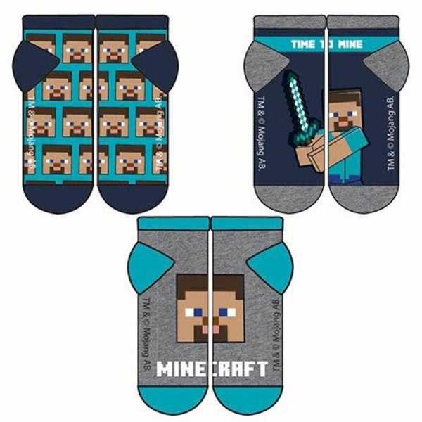 Minecraft Barnstrumpor / Strumpor för Barn - 3-Pack 23/26