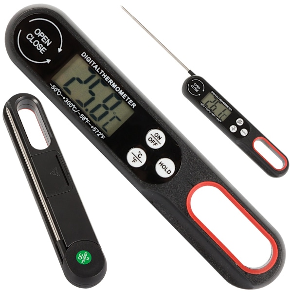 Digital Köttermometer - Termometer Svart