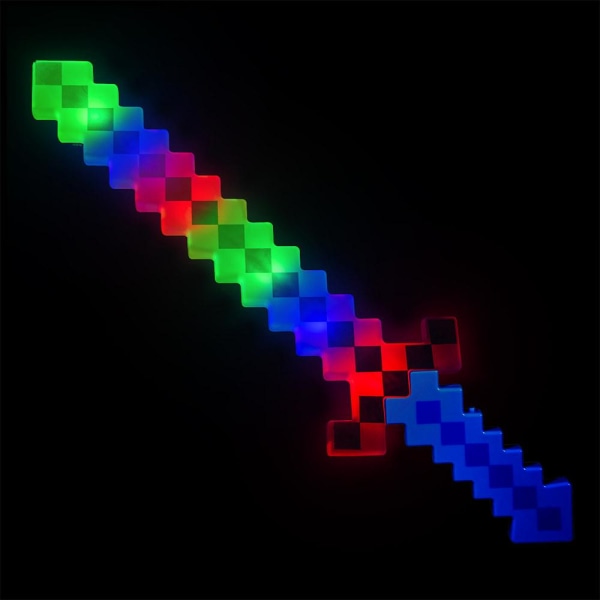 Pixel Sword / Laser Sword - Blinkende sverd LED - 60 cm Multicolor